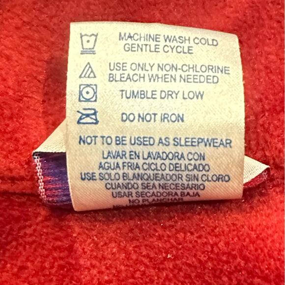 OU University of Oklahoma Youth 14/16 Fleece Quarter Zip Logo Top by Majestic - Picture 7 of 7